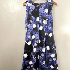 Cynthia Rowley dress size 6 women’s purple blue floral